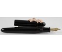 Nakaya Portable Writer Kuro Tamenuri with Gold Fish Anti-roll Fountain Pen