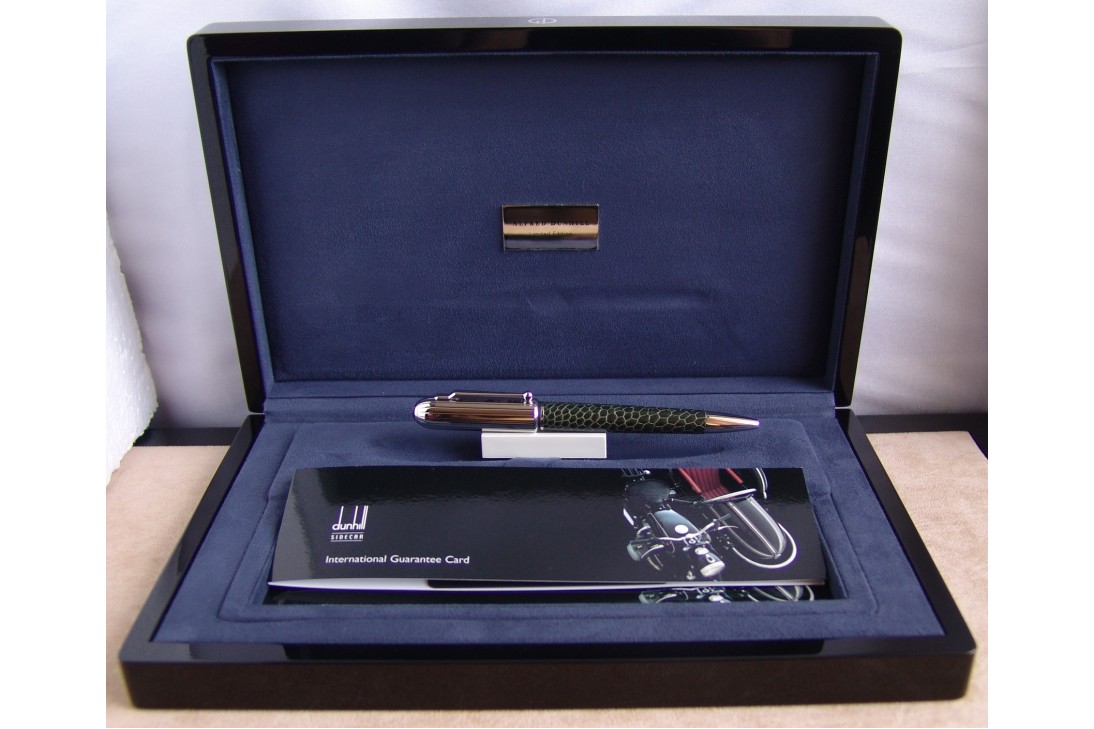 Dunhill Limited Edition Sidecar Ostrich Foot Leather Chassis Green Ball Pen