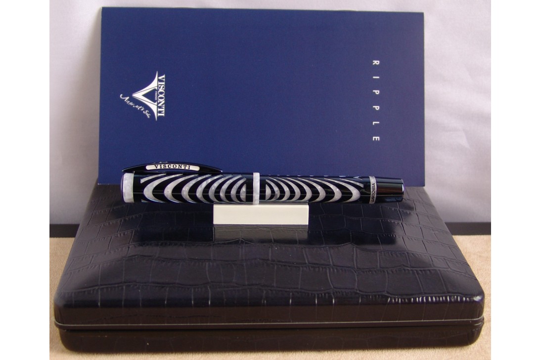 Visconti Limited Edition The Ripple Blue Filigree Fountain Pen