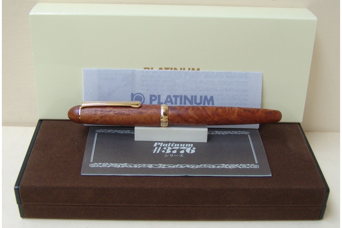 Platinum 3776 Light Briar Wood Fountain Pen