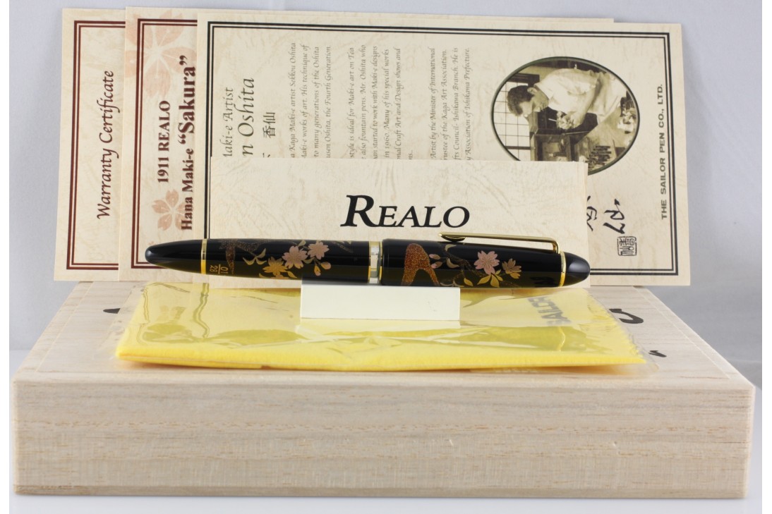 Sailor Limited Edition 1911 Realo Hana Maki-e Sakura Fountain Pen