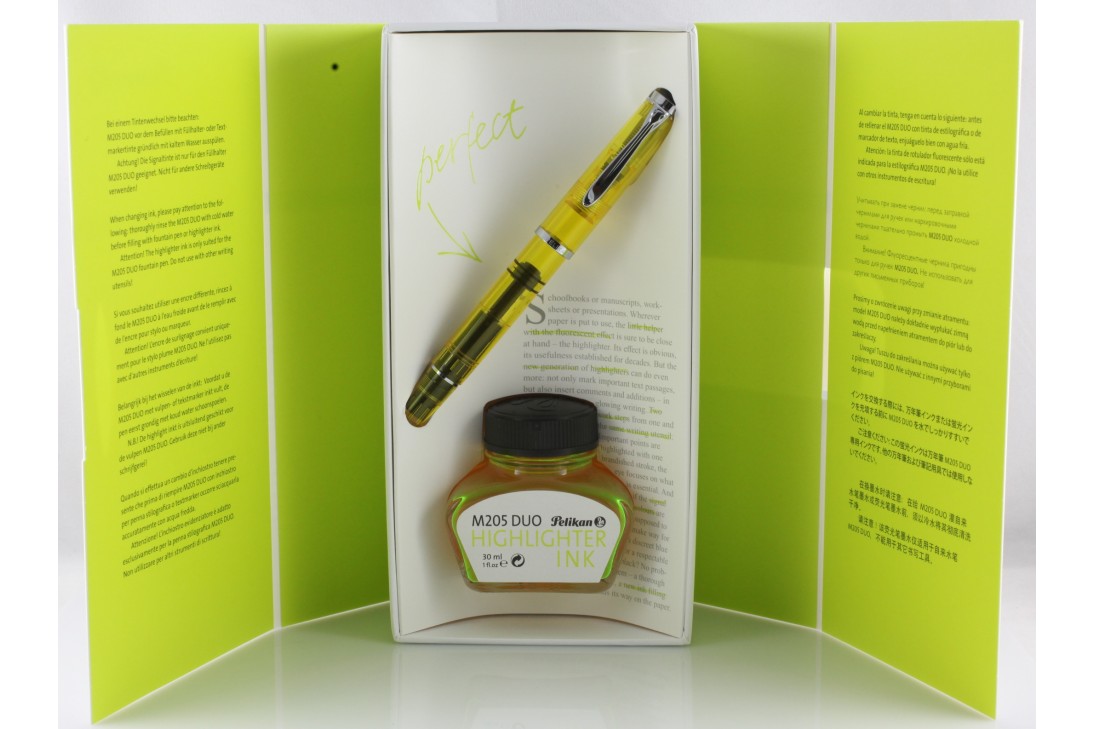 Pelikan Special Edition M205 Duo Set Yellow Fountain Pen