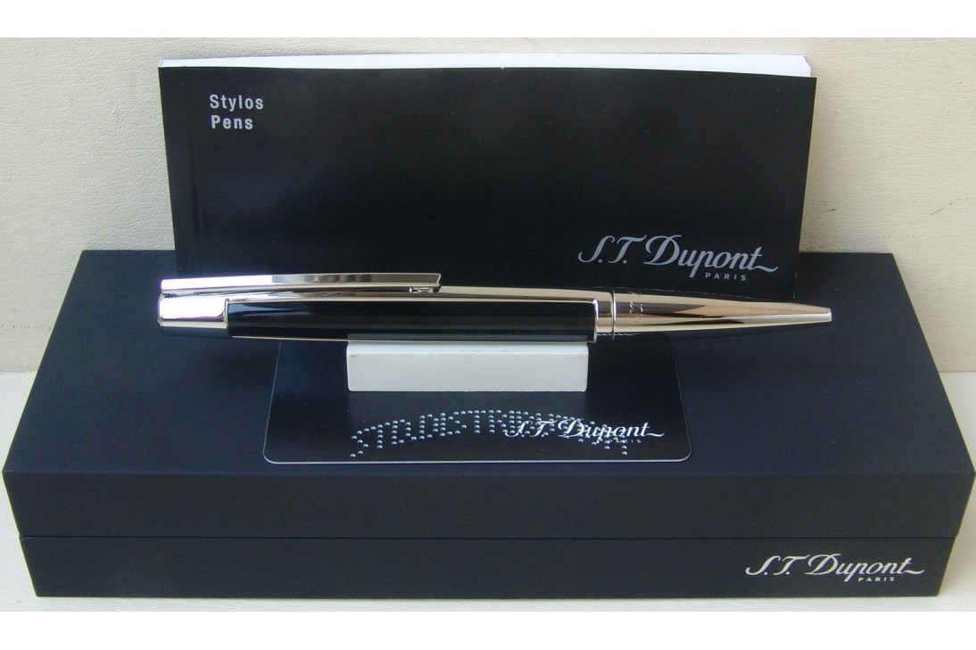 S.T. Dupont Defi Black and Palladium Ball Pen