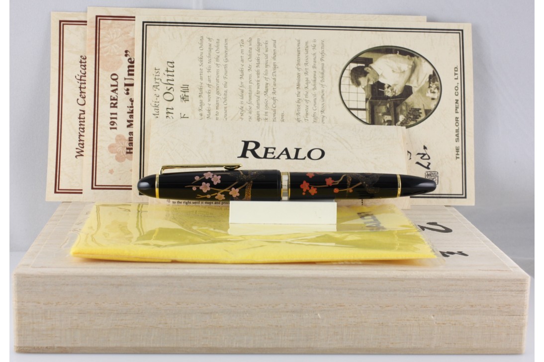 Sailor Limited Edition 1911 Realo Hana Maki-e Ume Fountain Pen
