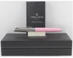 Caran d'ache Leman Bicolour Pink Rhodium Plated Fountain Pen