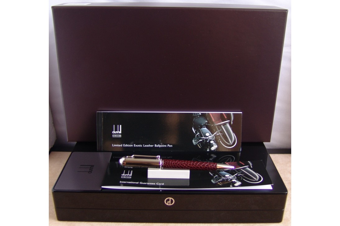 Dunhill Limited Edition Sidecar Ostrich Foot Leather Chassis Ox Bloob Ball Pen