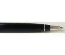 Aurora Riflessi Optima Sterling Silver Cap and Black Barrel Ball Pen