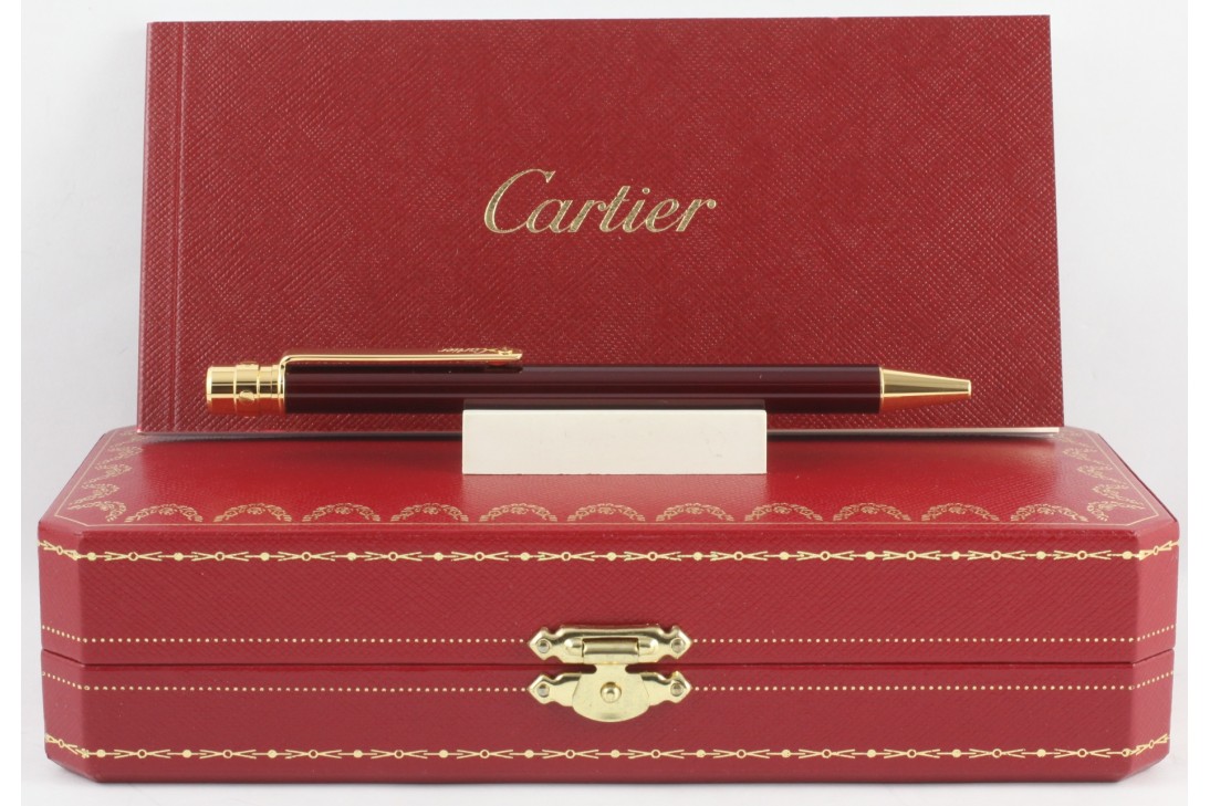 Cartier OP000143 Santos Burgundy Lacq Ball Pen