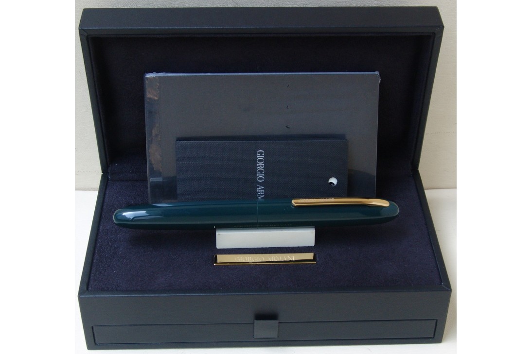 Giorgio Armani Montenapoleone Green with Gold Plated Trim Ball Pen