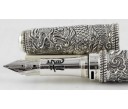 Caran d'Ache Rare Special Anniversary Edition Edouard Jud's Sterling Silver Dragon Fountain Pen