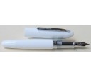Giorgio Armani Montenapoleone White with Chrome Trim Fountain Pen