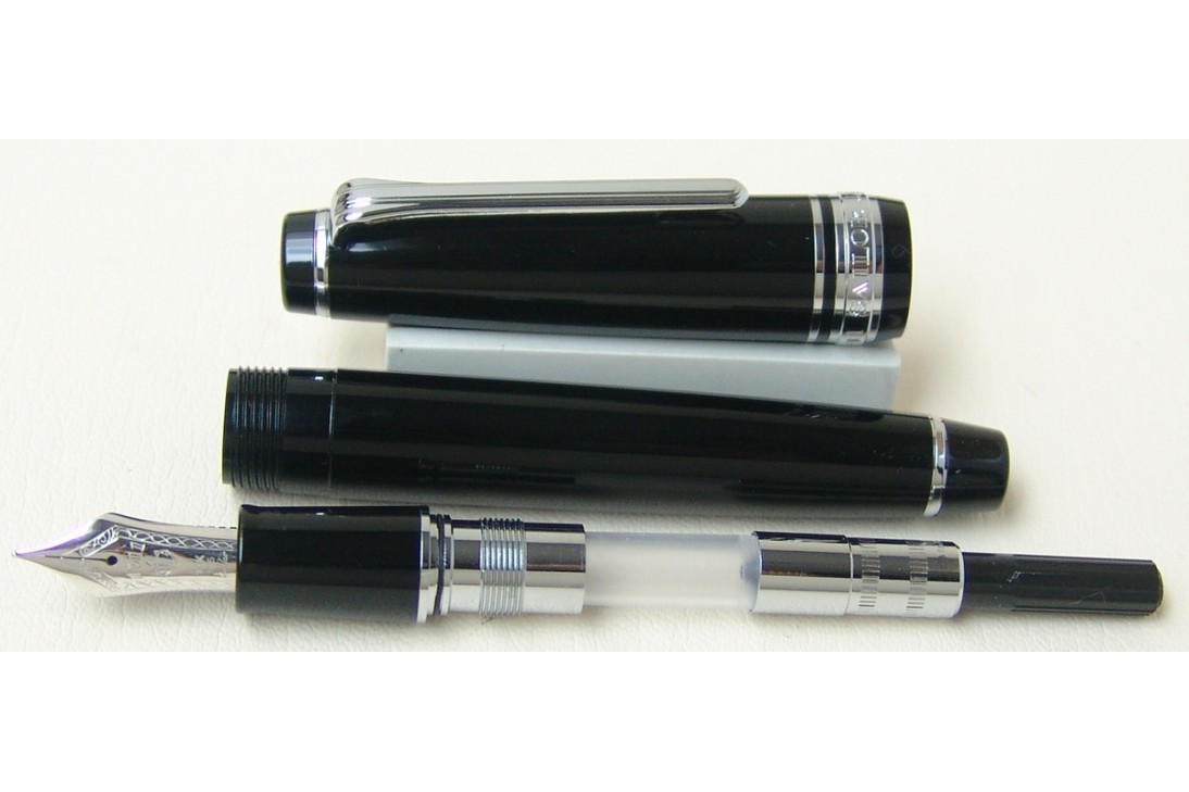 Sailor ProGear Slim (Sapporo) Black Rhodium Trim Fountain