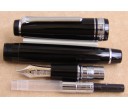 Sailor Professional Gear Black Silver Accents Fountain Pen
