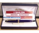 Sailor 1911 Standard Blue with Gold Trim Fountain Pen (Old Logo)