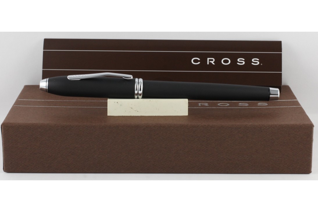 Cross Townsend Matte Black Smooth Touch Finish Fountain Pen
