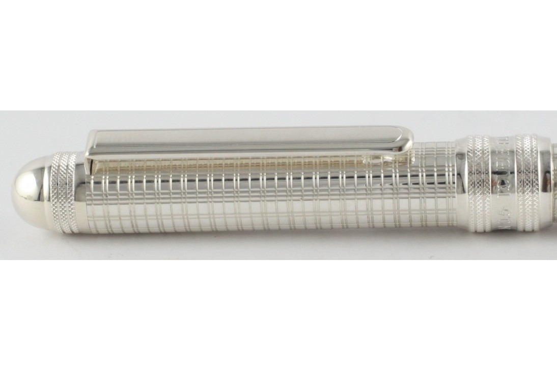 Platinum 3 in 1 Silver Plated Lattice Multi Function Pen