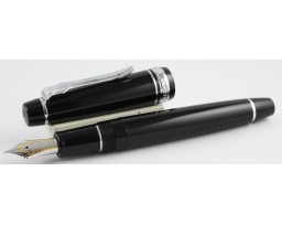 Sailor Professional Gear II Black with Rhodium Trim Fountain Pen
