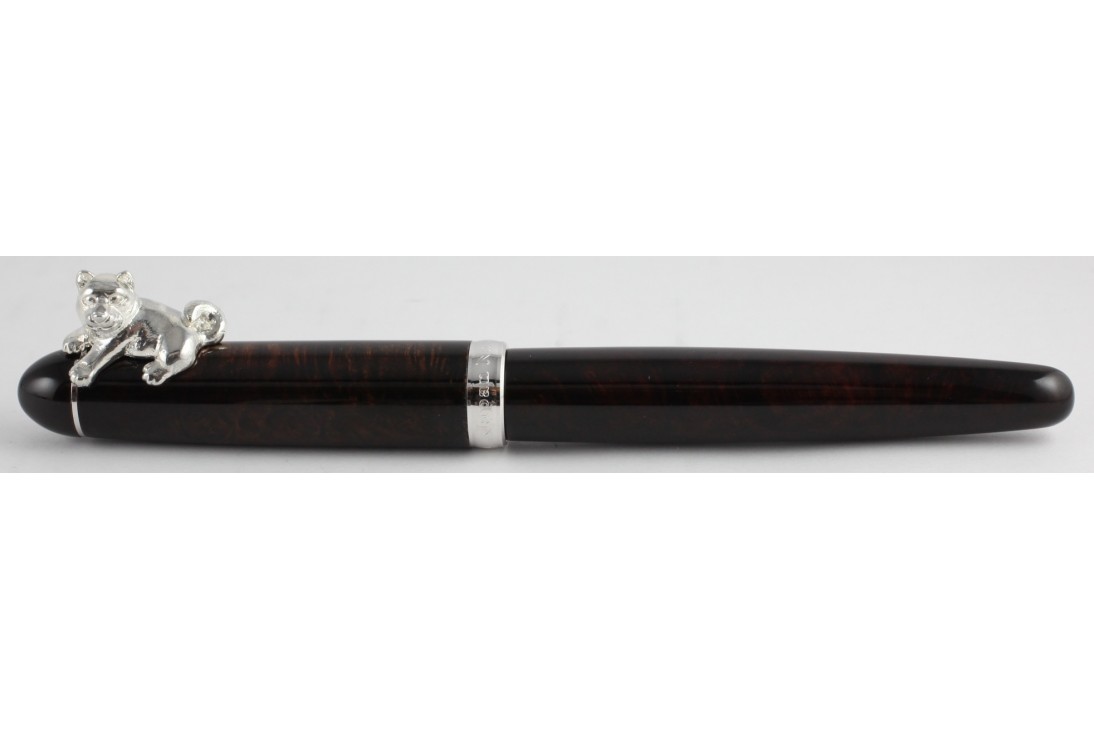 Nakaya Cigar Portable (Stopper Dog) Deep Gloss Briar Fountain Pen