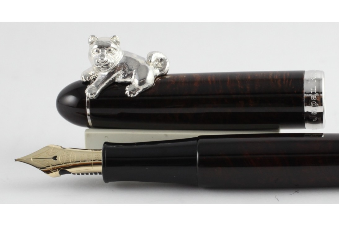 Nakaya Cigar Portable (Stopper Dog) Deep Gloss Briar Fountain Pen