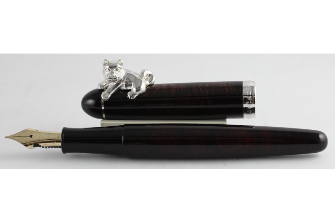 Nakaya Cigar Portable (Stopper Dog) Deep Gloss Briar Fountain Pen