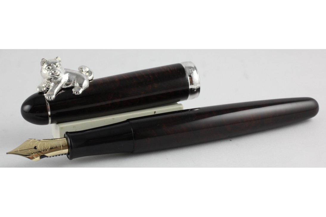 Nakaya Cigar Portable (Stopper Dog) Deep Gloss Briar Fountain Pen
