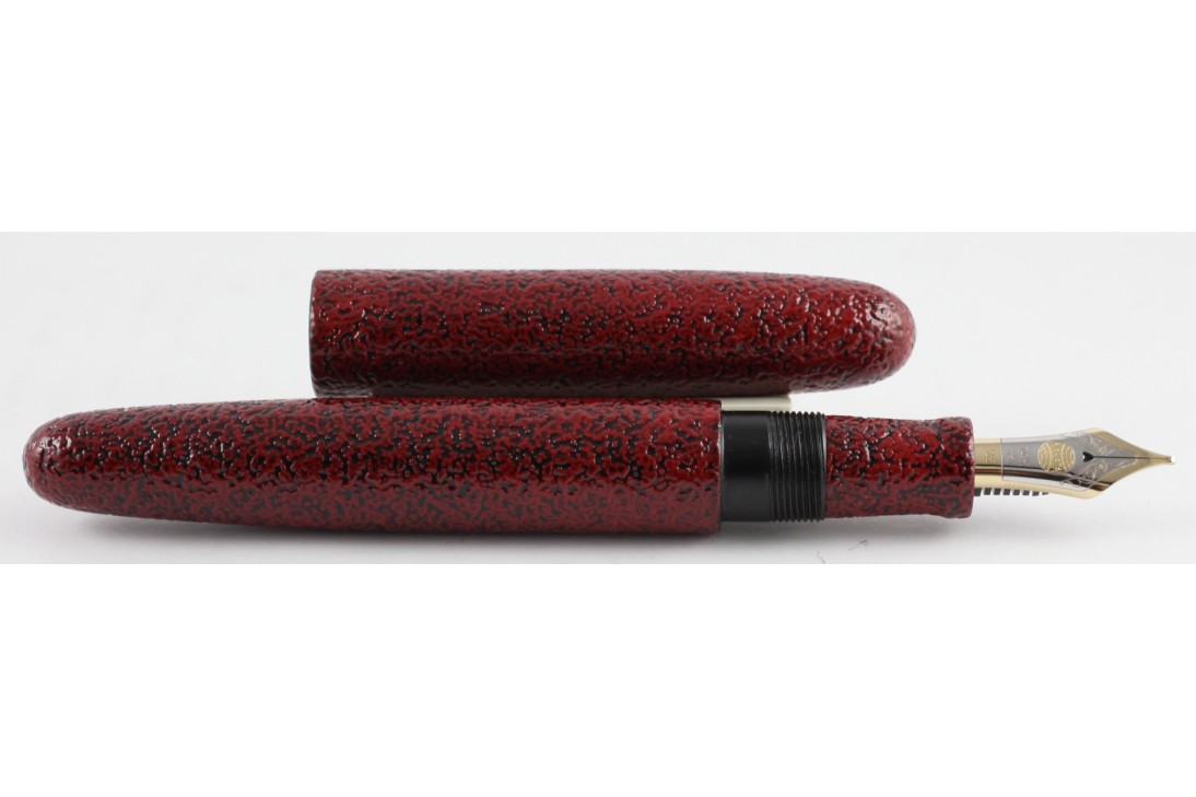 Nakaya Portable Cigar Aka-Tamenuri Ishime Fountain Pen