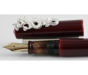 Nakaya Piccolo (Stopper Dragon) Lotus Flower (Aka Tamenuri) Fountain Pen