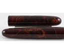 Nakaya Cigar Portable Tamesukashi Aka-Tame A Wind God and The Thunder God Fountain Pen