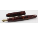 Nakaya Cigar Portable Tamesukashi Aka-Tame A Wind God and The Thunder God Fountain Pen