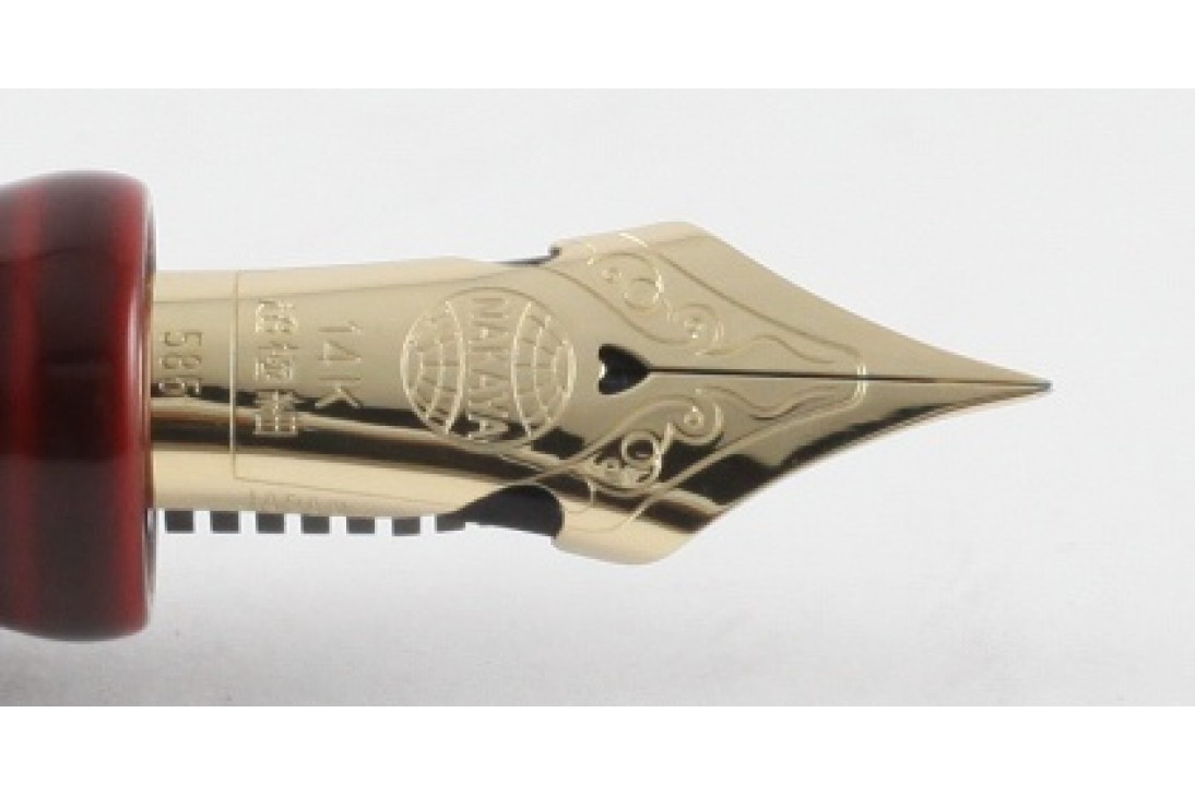 Nakaya Cigar Long Tame Sukashi A Fox with The Harvest Moon Fountain Pen