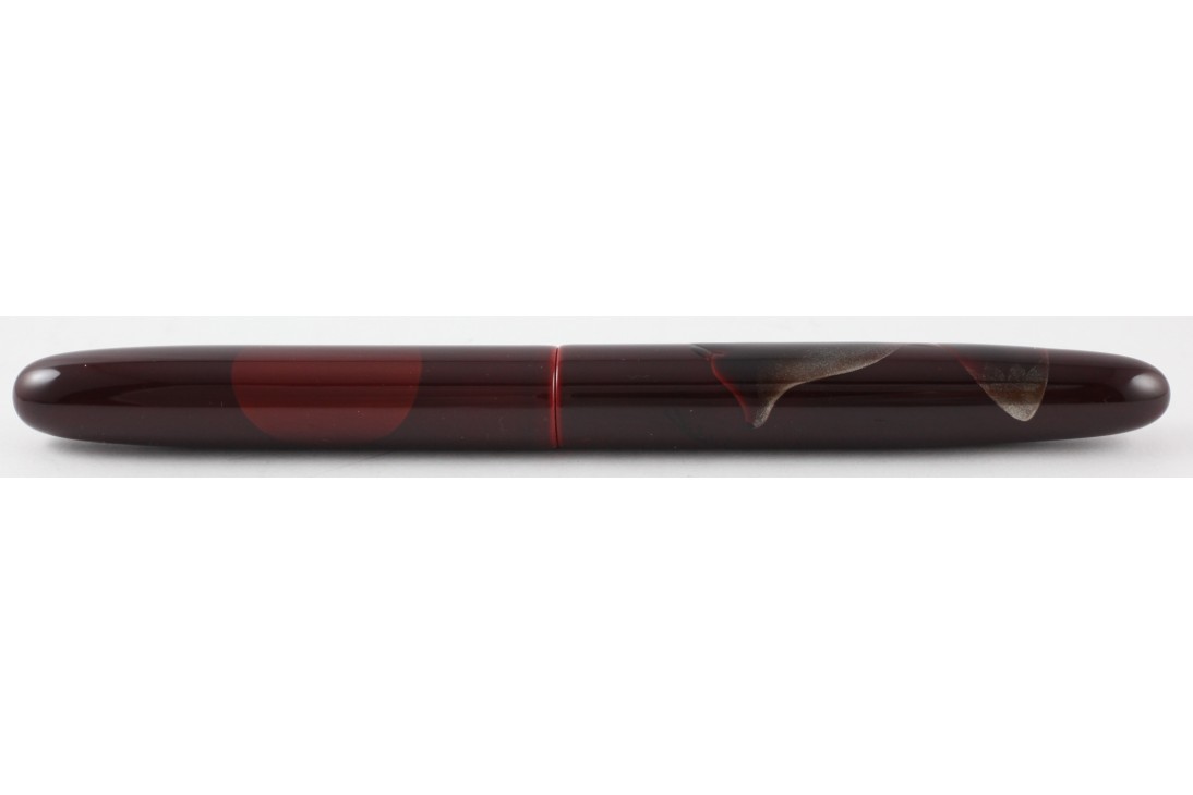 Nakaya Cigar Long Tame Sukashi A Fox with The Harvest Moon Fountain Pen