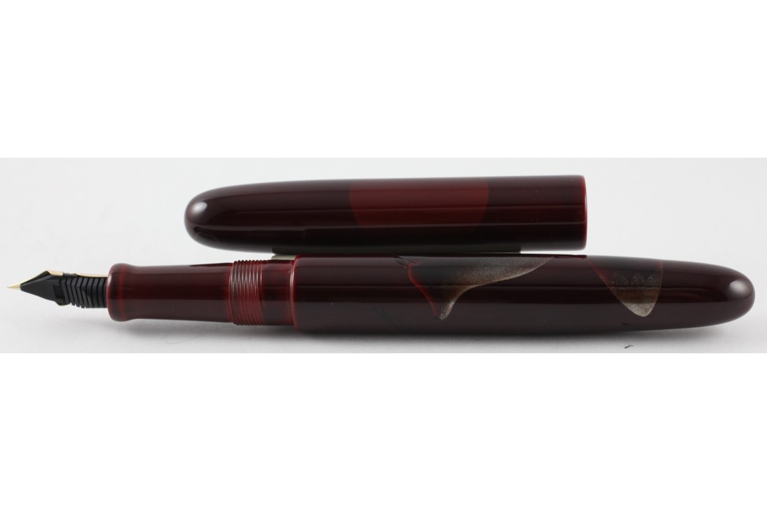 Nakaya Cigar Long Tame Sukashi A Fox with The Harvest Moon Fountain Pen