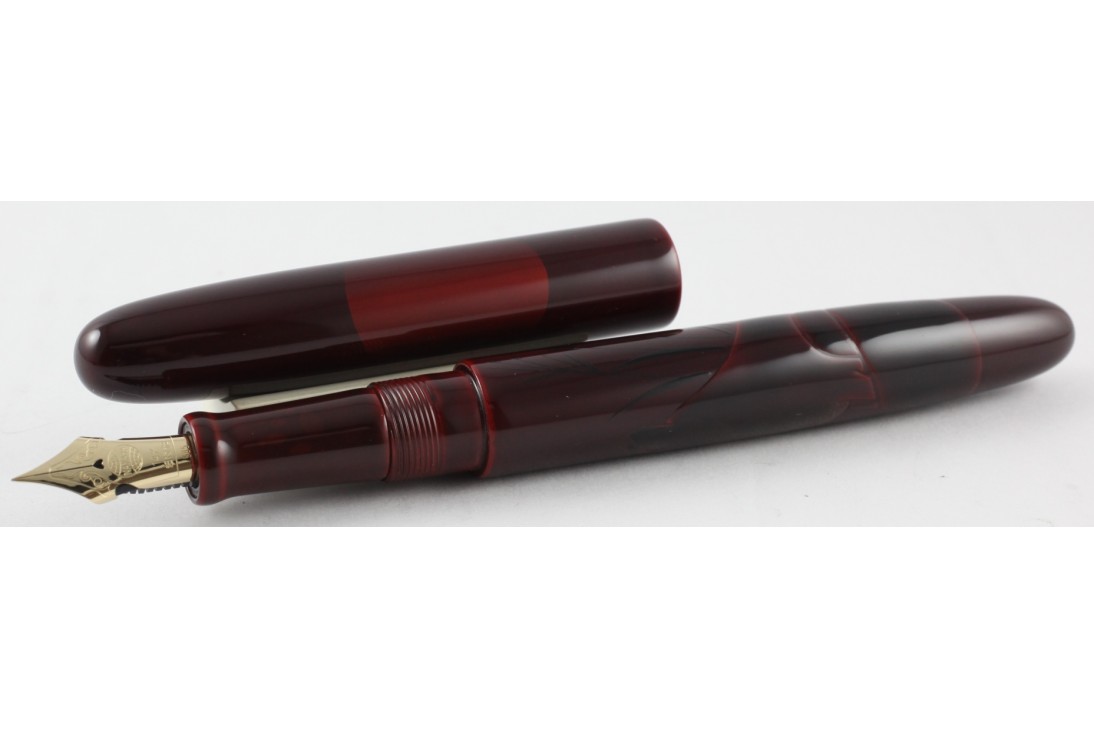Nakaya Cigar Long Tame Sukashi A Fox with The Harvest Moon Fountain Pen