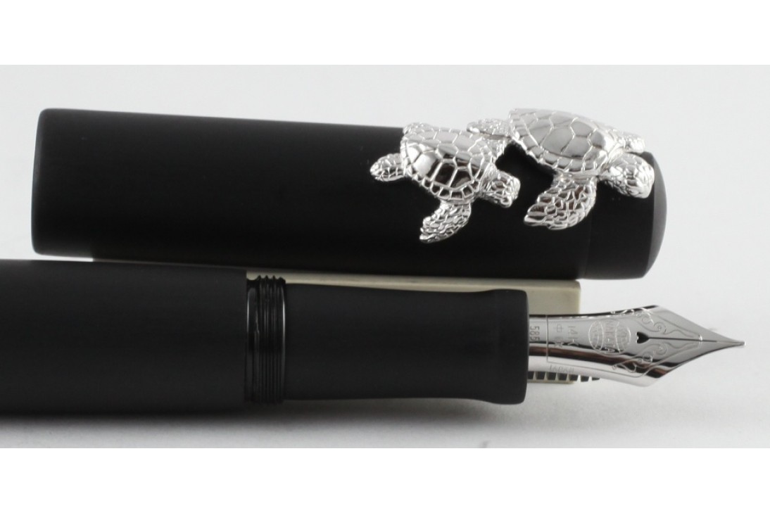 Nakaya Neo Standard Hairline with Turtle Stopper Fountain Pen