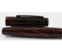 Nakaya Neo Standard Writer Two Layered Tame-Sukashi Bamboo Woods Fountain Pen with two-layered Clip