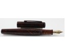 Nakaya Neo Standard Writer Two Layered Tame-Sukashi Bamboo Woods Fountain Pen with two-layered Clip