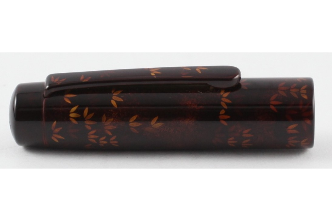 Nakaya Neo Standard Writer Two Layered Tame-Sukashi Bamboo Woods Fountain Pen with two-layered Clip