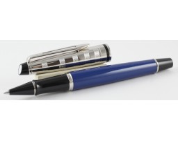 Waterman Expert 3 DLX Blue Obsession Chrome Trim Roller Ball Pen