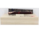 Nakaya Piccolo Long Writer Aka Tamenuri with Wisteria Stopper Fountain Pen