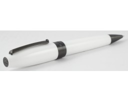 Montegrappa Fortuna White Resin with Ruthenium Plated Trim Ball Pen