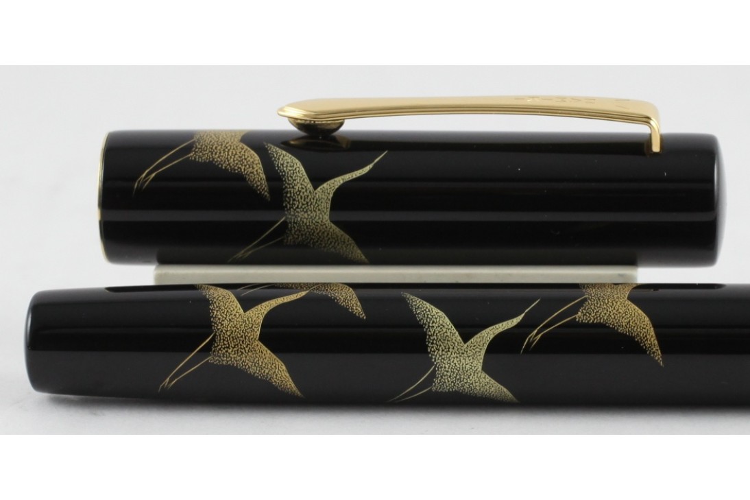 Namiki Yukari Chinkin Cranes (Tsuru) Fountain Pen