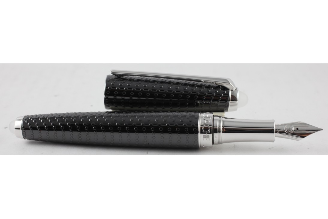 Caran d'Ache Limited Edition Lalique Crystal Black Rhodium Finishes Fountain Pen