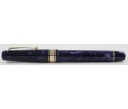 Omas Vintage Paragon Blue Royale Celluloid Gold Trim Fountain Pen