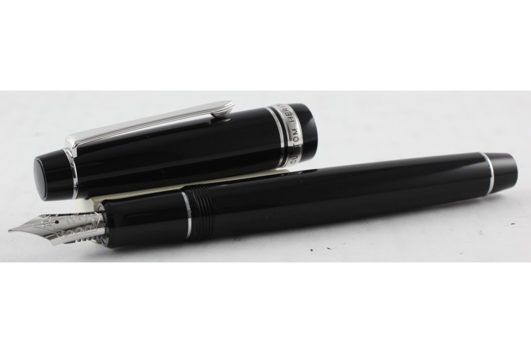 Pilot Custom Heritage 912 Black with Rhodium Trim Fountain Pen