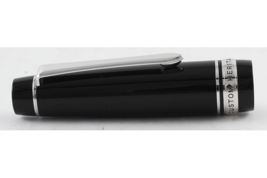 Pilot Custom Heritage 912 Black with Rhodium Trim Fountain Pen