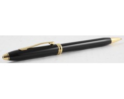 Cross Townsend Black Lacquer Gold Trim Ball Pen