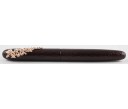 Nakaya Portable Writer  (Wisteria Stopper) Half Matte Ishime Kuro Tamenuri Fountain Pen