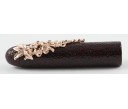 Nakaya Portable Writer  (Wisteria Stopper) Half Matte Ishime Kuro Tamenuri Fountain Pen