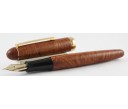 Nakaya Portable Writer Briar Marquetry Wood Patch (Wooden Inlaid Craft) Fountain Pen