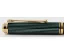 Pelikan Souveran K800 Green and Black Ball Pen (New Logo)